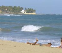 Beach of the Hotel VILLA TAINA - Cabarete - Dominican Republic
